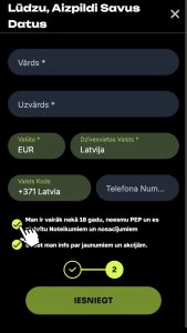3 solis - Iepazīstieties ar noteikumiem un apstipriniet vecumu